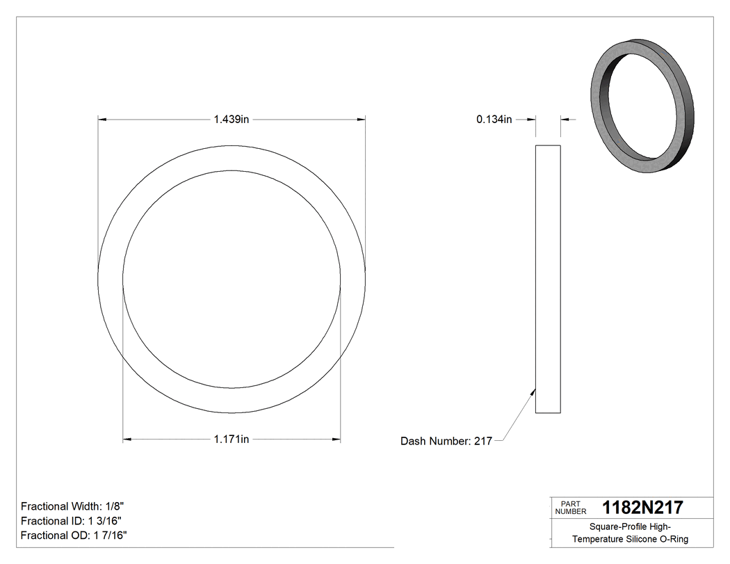 Technical drawing - 1182N217